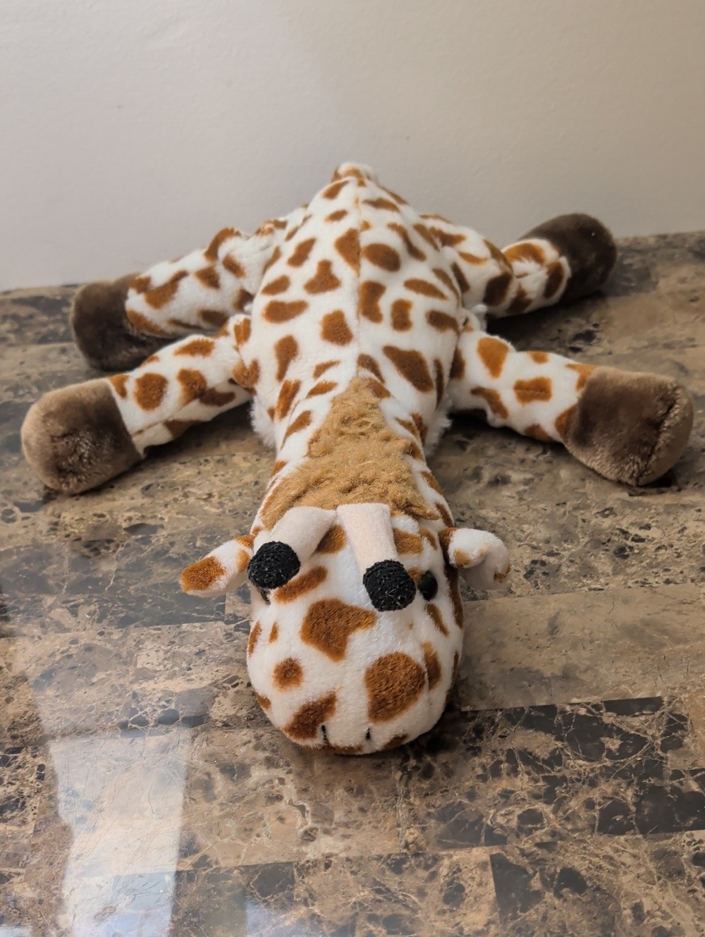 Plush Giraffe Stuffed Animal Toy - Brown & White